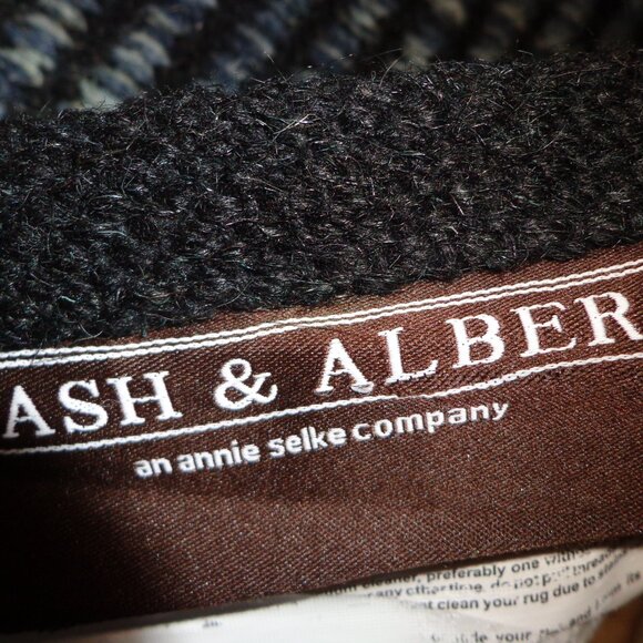 NWT Dash & Albert Malta Navy Woven Wool Rug (Annie Selke Company) Handmade - Picture 12 of 16